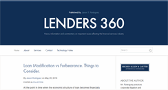 Desktop Screenshot of lenders360blog.com