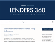 Tablet Screenshot of lenders360blog.com